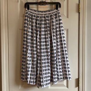pleated cycling skort